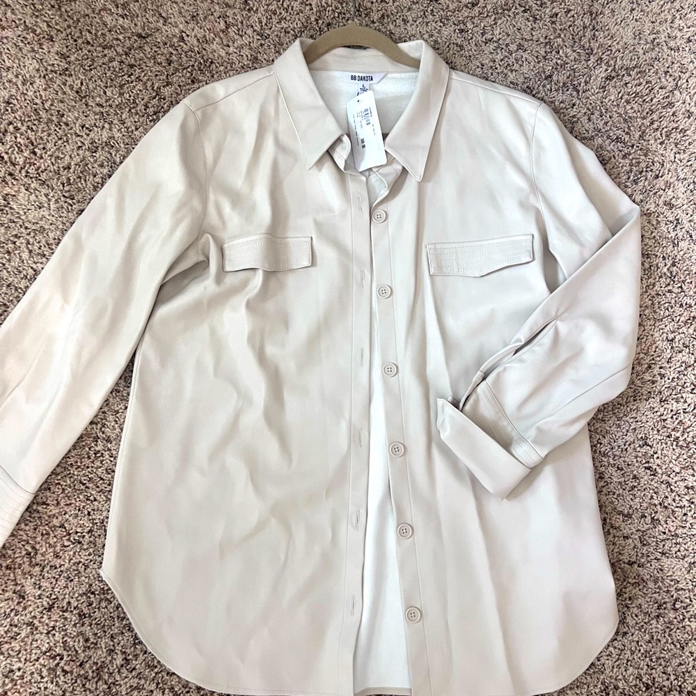 BB Dakota Leather Shacket